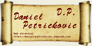 Daniel Petričković vizit kartica